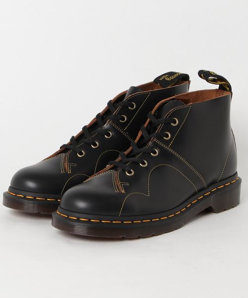 Dr. Martens(ドクターマーチン)の「Dr.Martens / ドクターマーチン CHURCH MONKEY BOOT Black Vintage Smooth チャーチ モンキーブーツ(ブーツ・メンズ・ブラック・UK7/UK8/UK9)」の4枚目の写真