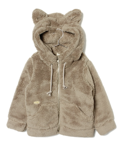 こども ビームス(コドモビームス)の「□TALC / mimi ボア フリース ブルゾン (2y~8y)(ブルゾン・キッズ・グレー/ベージュ・2Y/4Y/6Y/8Y)」の2枚目の写真