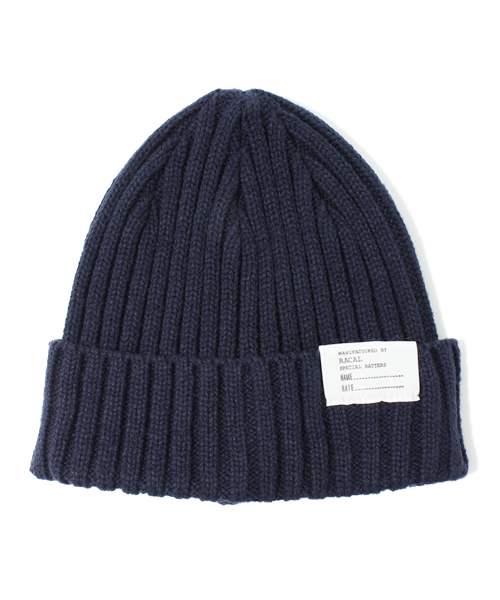 BEAUTY&YOUTH UNITED ARROWS（ビューティーアンドユースユナイテッドアローズ）の「＜RACAL＞ 2×2 RIB ワッチCAP/ニット帽（ニットキャップ/ビーニー・メンズ・ブラック/グレー/ベージュ/ワインレッド/オレンジ/ダークグリーン/コバルトブルー/ネイビー・ONESIZE）」の6枚目の写真