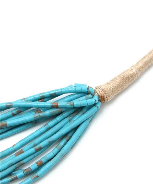 BEAMS BOY(ビームスボーイ)の「ELPASO SADDLE BLANKET / ターコイズ ビース ネックレス(ネックレス・レディース・ライトブルー・ONE SIZE)」の3枚目の写真