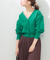 natural couture | きれいめニットジャケットカーデ(カーディガン/ボレロ)