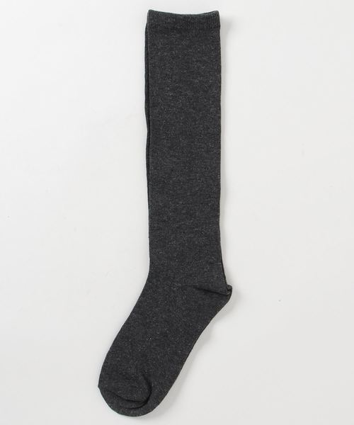 VIBGYOR Women（ヴィブジョー　ウィメン）の「VIBGYOR Select/レディース 綿混 無地 ハイソックス  (TK)（ソックス/靴下・レディース・ブラック/グレー/ネイビー・FREE）」の2枚目の写真
