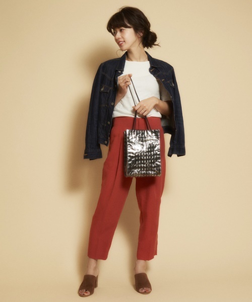 CONTROL FREAK(コントロールフリーク)の「レイヤードシートトートバッグ(トートバッグ・レディース・その他/レッド/シルバー・FREE)」の6枚目の写真