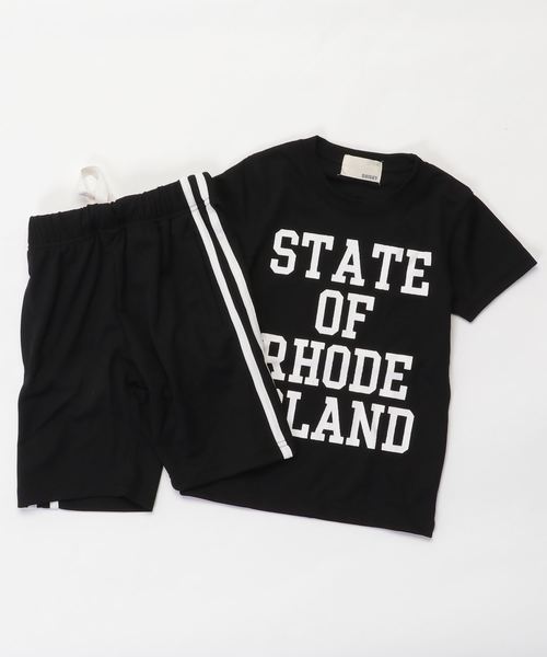 THE CASUAL(カジュアル)の「吸汗ワッフルアメカジプリント半袖セットアップ キッズ(Tシャツ/カットソー・キッズ・レッド/ブルー系その他/ブラック/ネイビー/チャコールグレー/ブラック系その他/グリーン/ロイヤルブルー・140cm/130cm/110cm/120cm/150cm/160cm)」の15枚目の写真