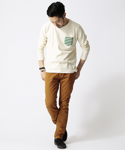 BEAMS（ビームス）の「○BEAMS / ガーメントダイ ストレッチ 5ポケットパンツ（チノパンツ・メンズ・イエロー系その他/グリーン/ブルー・LARGE/SMALL/MEDIUM）」の13枚目の写真