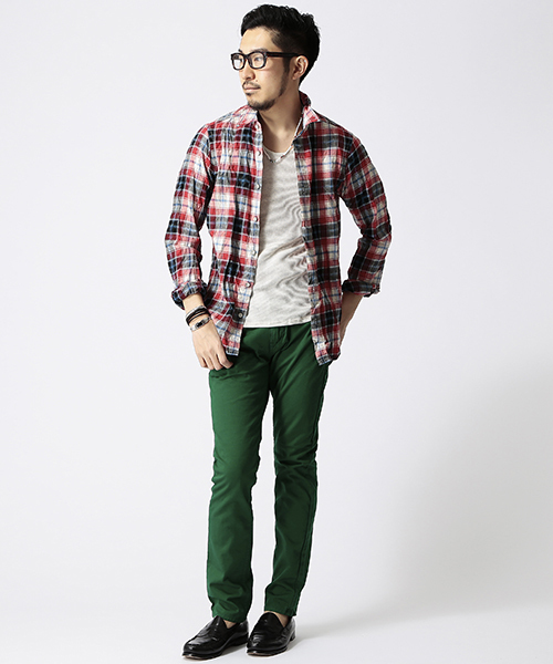 BEAMS（ビームス）の「○BEAMS / ガーメントダイ ストレッチ 5ポケットパンツ（チノパンツ・メンズ・イエロー系その他/グリーン/ブルー・LARGE/SMALL/MEDIUM）」の15枚目の写真