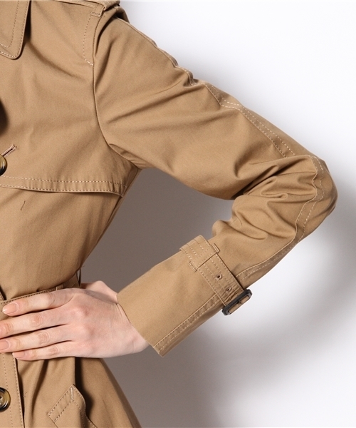 allureville（アルアバイル）の「高密度ツイルトレンチコート（トレンチコート・レディース・ネイビー/キャメル/レッド・2/1）」の14枚目の写真