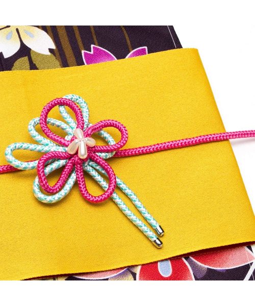 KYOETSU(キョウエツ)の「浴衣用花帯飾り(和装小物・レディース・イエロー系その他/オレンジ系その他/グリーン系その他/ブルー系その他/パープル系その他/パープル系その他2/ピンク系その他/ブラック系その他/レッド系その他/グリーン系その他2・フリー)」の9枚目の写真