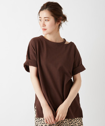 DISCOAT | 綿テンセル肩開きプルオーバー(Tシャツ/カットソー)