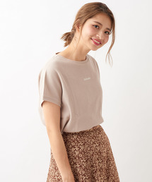 DISCOAT | ワッフルミニロゴ刺繍Tシャツ(Tシャツ/カットソー)