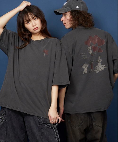 unrelaxing(アンリラクシング)の「ヴィンテージライク 古着風 綿100%ピグメント加工TプリントTシャツ(Tシャツ/カットソー・メンズ・ホワイト/ネイビー/グレー/ピンク/ブラック/レッド/チャコール/パープル/ブラウン/ベージュ/カーキ/ワイン/オレンジ/チャコールグレー/ホワイト系その他2/ブラック系その他2/ブルー系その他2/レッド系その他2/ピンク系その他2/グレー系その他2/ブルー系その他3/ブルー系その他4/ホワイト系その他4/ピンク系その他3/レッド系その他/ホワイト系その他3/グレー系その他/ホワイト系その他/ブルー系その他/ピンク系その他/ピンク系その他4/ブラック系その他3/レッド系その他3/レッド系その他4/ブラック系その他4/グレー系その他3/グレー系その他4/ブラック系その他/ライトブルー/ベージュ系その他/グリーン系その他/その他1/その他3/その他2/パープル系その他/ベージュ系その他3/ベージュ系その他4/ブルー系その他6/ベージュ系その他2/レッド系その他5/グリーン系その他2/グリーン系その他3/グリーン系その他4/ブルー系その他5/パープル系その他2/パープル系その他3/パープル系その他4/その他6/その他5/その他7/その他4/アッシュグレー/ライトグレー/スカイブルー/アッシュブラウン/レディッシュグレー/ホワイト×レッド/ブルーグラス/ブラック×ブラック/オートミール/ホワイト×グレー/ホワイト×ブラック/ブラック×ホワイト/ブラック系その他7/LT.Blue/アクア/ライトブラック/ブラック×グリーン/スモークピンク/ホワイト×エメラルドグリーン/ライトベージュ/スミクロ/ブラック系その他5/ブラック系その他6/ピンク系その他5/ブルー系その他7/クリアブラウン/ダークインディゴブルー/クリアブラック/セージグリーン/モカ/ブラックミックス/エメラルド/ライトブラウン/ライトグリーン/ブルー/グリーン/タン/クリアグリーン/クリアブルー/ホワイト×グリーン/ブラック×レッド/ブラック×ブルー/ウィート/ピンクベージュ/ダークブルー/サックスブルー/ミント/ダークブラック/シルバーグレー/ブラウン系3/ブラウン系5/ベージュ系1/ベージュ系3/その他12/その他20/その他21/その他23/ブラウン系/ブラウン系1/ブラウン系2/その他14/その他15/その他16/その他17/その他18/その他25/その他26/ブラウン系4/ブラウン系6/ベージュ系/ベージュ系2/その他10/その他13/その他19/その他22/その他24/ブラウン系7/ブラウン系8/ブラウン系9/ベージュ系4/ベージュ系5/ベージュ系6/その他11/その他27/その他28/ブラック系5/ブラック系6/ブラック系7/ブラック系8/その他29/ブラック×シルバー/ブラック系2/ブラック系4/ブラック×ゴールド/ブラック系1/ブラック系3/A/ダークブラウン系6/ダークブラウン系7/ダークブラウン系5/ダークブラウン系3/ダークブラウン系4/ダークブラウン系2/ダークブラウン系1/ベージュ系その他7/ベージュ系その他6/ベージュ系9/ベージュ系7/ベージュ系8・X-LARGE/SMALL/MEDIUM/LARGE/3/2)」の17枚目の写真