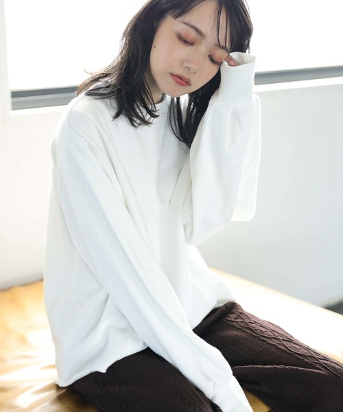 CRAFT STANDARD BOUTIQUE�i�N���t�g�X�^���_�[�h�u�e�B�b�N�j�́u�yWEB����zCUT OFF LOOSE SWEAT PO/�K�[�b�g���уJ�b�g�v���I�[�o�[�Z�����i�X�E�F�b�g�j�v�b�I�t�z���C�g