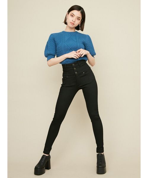 EMODA（エモダ）の「【ELDER】NUDEハイウエストデニム（デニムパンツ・レディース・ブラック/インディゴブルー・X-SMALL/SMALL/MEDIUM）」の20枚目の写真