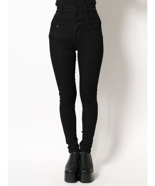 EMODA（エモダ）の「【ELDER】NUDEハイウエストデニム（デニムパンツ・レディース・ブラック/インディゴブルー・X-SMALL/SMALL/MEDIUM）」の5枚目の写真