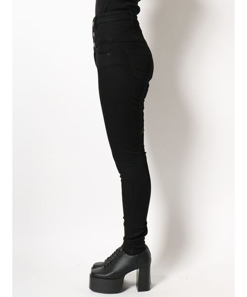 EMODA（エモダ）の「【ELDER】NUDEハイウエストデニム（デニムパンツ・レディース・ブラック/インディゴブルー・X-SMALL/SMALL/MEDIUM）」の10枚目の写真