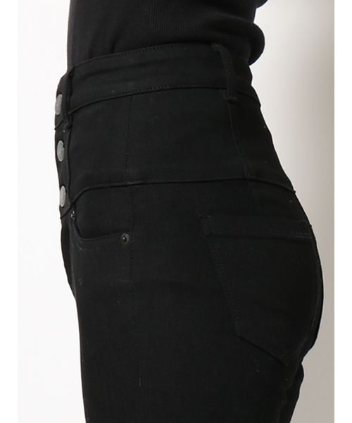 EMODA（エモダ）の「【ELDER】NUDEハイウエストデニム（デニムパンツ・レディース・ブラック/インディゴブルー・X-SMALL/SMALL/MEDIUM）」の4枚目の写真