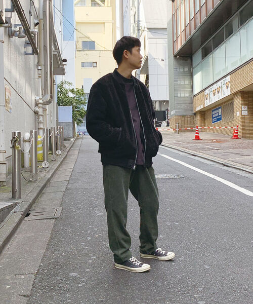 GLOSTER(グロスター)の「【WEB限定】キルティング ボア リバーシブルブルゾン(ブルゾン・メンズ・ブラック/ネイビー/オリーブ・M/L/XL)」の14枚目の写真