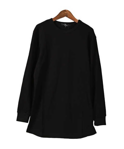 LUXSTYLE（ラグスタイル）の「ワッフルトールロンT（Tシャツ/カットソー・メンズ・ホワイト/ブラック/グレー/ベージュ/ブラウン/カーキ/モカ/チャコール/ネイビー・S/M/L/XL）」の17枚目の写真