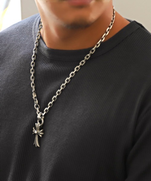 LUXSTYLE（ラグスタイル）の「ワッフルトールロンT（Tシャツ/カットソー・メンズ・ホワイト/ブラック/グレー/ベージュ/ブラウン/カーキ/モカ/チャコール/ネイビー・S/M/L/XL）」の12枚目の写真