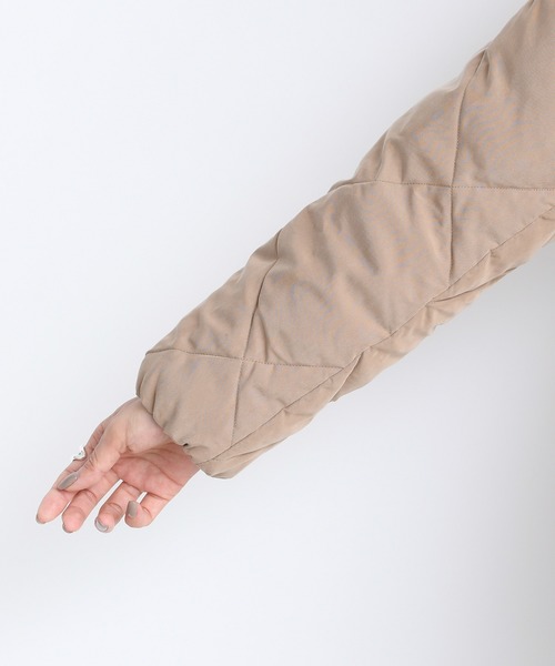 DouDou(ドゥドゥ)の「キルティングダウン(ダウンジャケット/コート・レディース・キャメル/ブラック・FREE)」の15枚目の写真