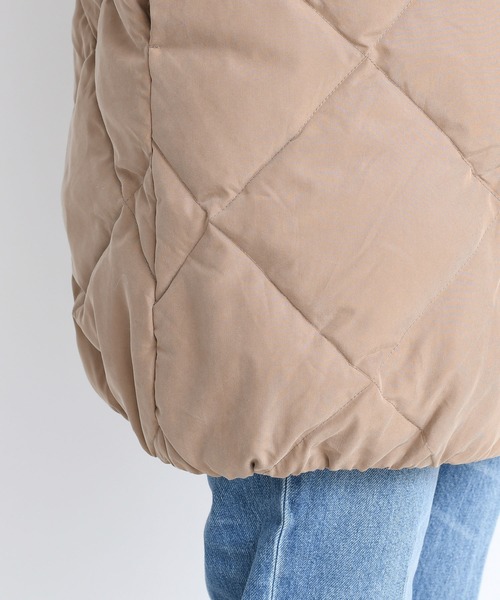 DouDou(ドゥドゥ)の「キルティングダウン(ダウンジャケット/コート・レディース・キャメル/ブラック・FREE)」の17枚目の写真