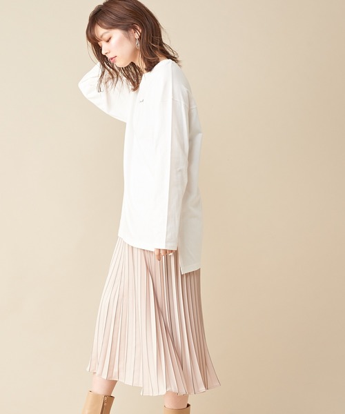 natural couture(ナチュラルクチュール)の「配色プリントプリーツスカート(スカート・レディース・ピンク/チェック/ライトベージュ・FREE)」の5枚目の写真