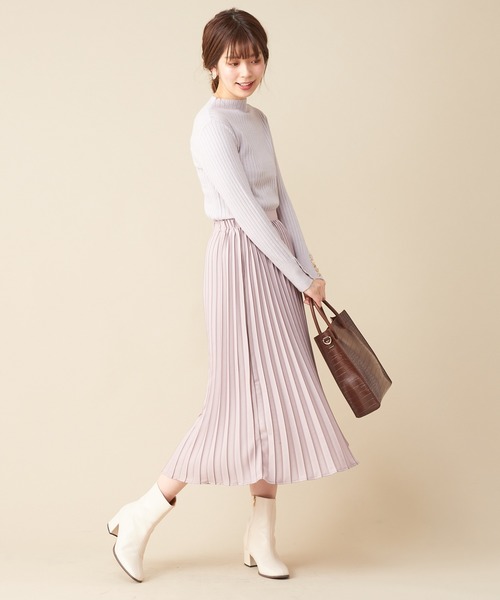 natural couture(ナチュラルクチュール)の「配色プリントプリーツスカート(スカート・レディース・ピンク/チェック/ライトベージュ・FREE)」の15枚目の写真