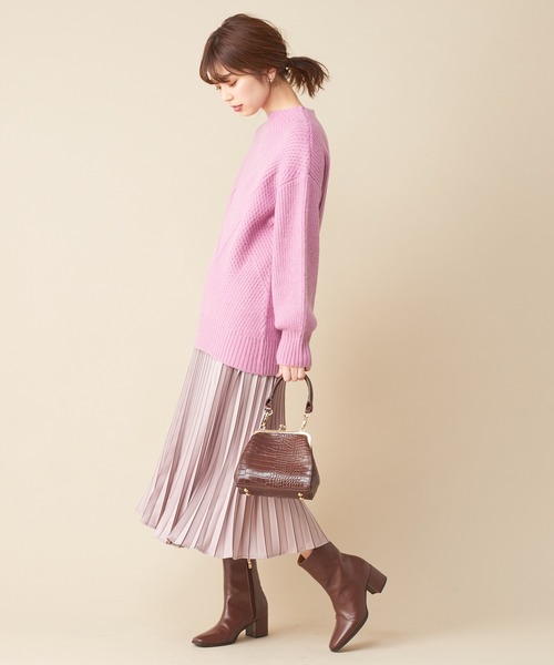 natural couture(ナチュラルクチュール)の「配色プリントプリーツスカート(スカート・レディース・ピンク/チェック/ライトベージュ・FREE)」の19枚目の写真