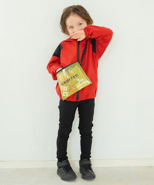 BRANSHES（ブランシェス）の「配色切り替えUVカットパーカー（パーカー・キッズ・ライトグレー/レッド・130cm/90cm/100cm/120cm/110cm/140cm/150cm）」の13枚目の写真