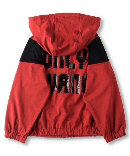 BRANSHES（ブランシェス）の「配色切り替えUVカットパーカー（パーカー・キッズ・ライトグレー/レッド・130cm/90cm/100cm/120cm/110cm/140cm/150cm）」の7枚目の写真