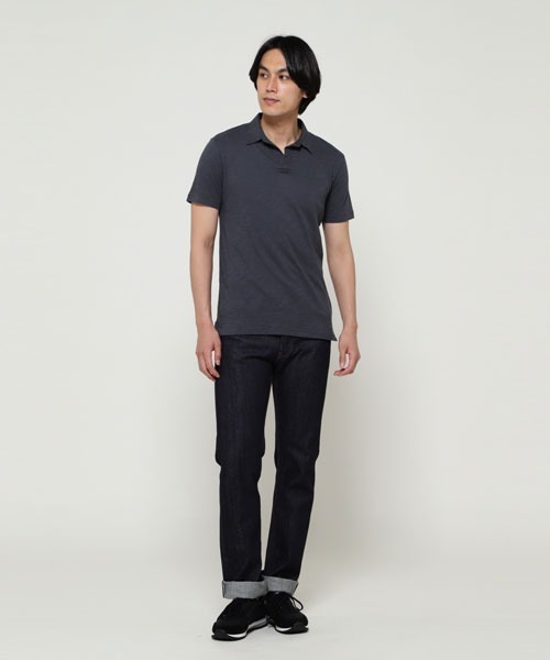 SUNSPEL(サンスペル)の「SUNSPEL / MEN’S PIMA COTTON LINEN(ポロシャツ・メンズ・ネイビー/セージグリーン/チャコール・SMALL/MEDIUM/LARGE)」の5枚目の写真