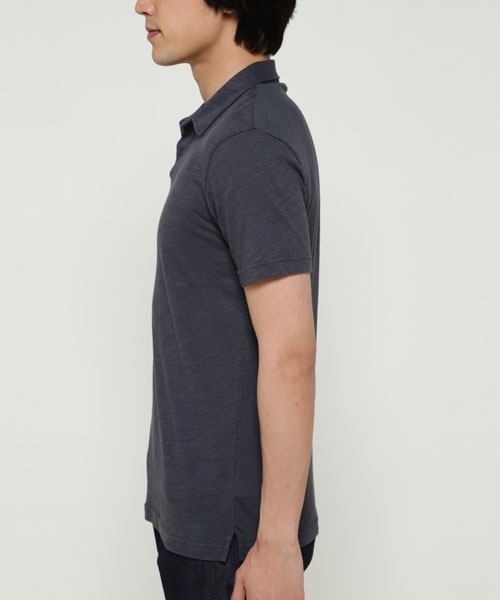 SUNSPEL(サンスペル)の「SUNSPEL / MEN’S PIMA COTTON LINEN(ポロシャツ・メンズ・ネイビー/セージグリーン/チャコール・SMALL/MEDIUM/LARGE)」の7枚目の写真