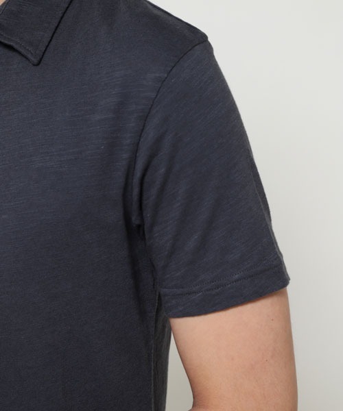 SUNSPEL(サンスペル)の「SUNSPEL / MEN’S PIMA COTTON LINEN(ポロシャツ・メンズ・ネイビー/セージグリーン/チャコール・SMALL/MEDIUM/LARGE)」の9枚目の写真