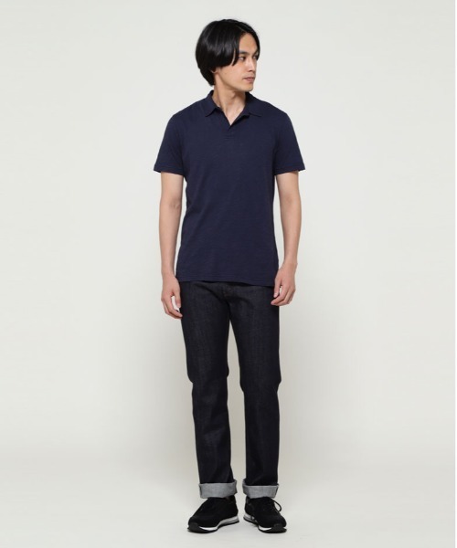 SUNSPEL(サンスペル)の「SUNSPEL / MEN’S PIMA COTTON LINEN(ポロシャツ・メンズ・ネイビー/セージグリーン/チャコール・SMALL/MEDIUM/LARGE)」の18枚目の写真