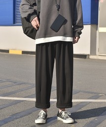 MGV | ロールアップワイドパンツ(スラックス)