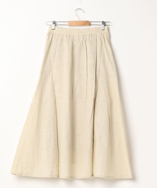 KOBE LETTUCE（コウベレタス）の「スラブガーゼスリットマーメイドスカート（スカート・レディース・ライトベージュ/パープル/ベージュ/ブラック・FREE）」の5枚目の写真