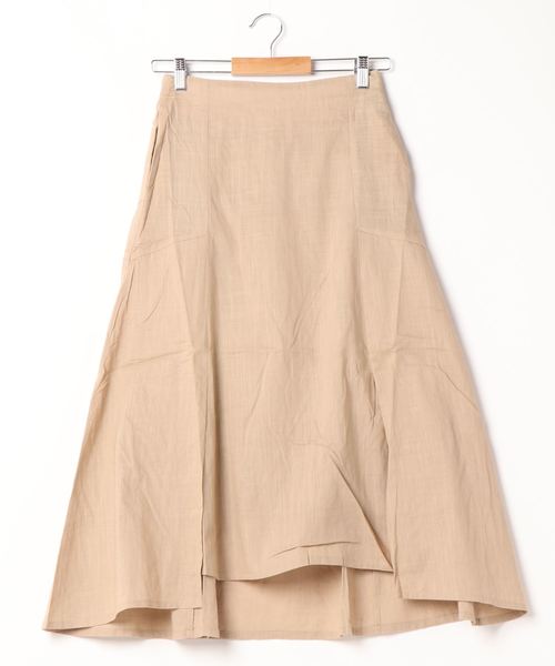 KOBE LETTUCE（コウベレタス）の「スラブガーゼスリットマーメイドスカート（スカート・レディース・ライトベージュ/パープル/ベージュ/ブラック・FREE）」の7枚目の写真