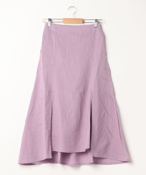 KOBE LETTUCE（コウベレタス）の「スラブガーゼスリットマーメイドスカート（スカート・レディース・ライトベージュ/パープル/ベージュ/ブラック・FREE）」の8枚目の写真