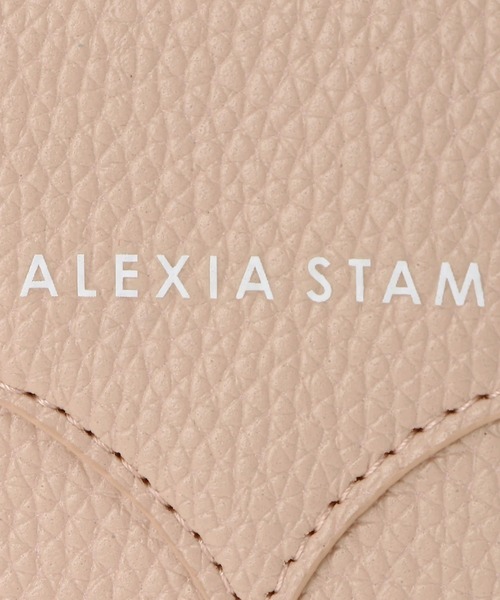 アリシアスタン ミニ 財布　Logo Mini Wallet Beige　新品 ALEXIA STAM（アリシアスタン）の「Logo Mini Wallet/ロゴミニ