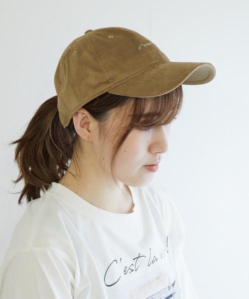 NEW ERA（ニューエラ）の「【NEW ERA】Synthetic suede CAP（キャップ・レディース・ブラック/ベージュ/ダークグリーン・FREE）」の2枚目の写真