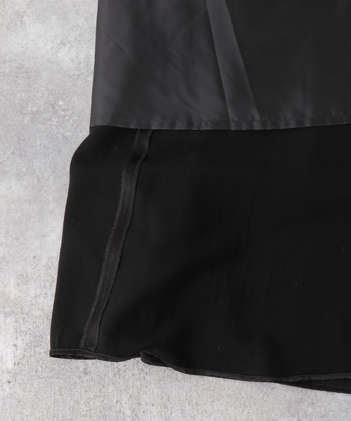 LEPSIM（レプシィム）の「サテンフレアスカート　895646（スカート・レディース・チャコールグレー/ブラック/グレイッシュベージュ/カーキ/パープル・MEDIUM/LARGE）」の19枚目の写真