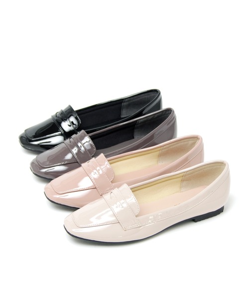 grandfleur(グランドフルール)の「【晴雨兼用】【軽量】スクエアトゥのローファーパンプス(レインシューズ・レディース・ブラック/ベージュ/グレー/ピンクベージュ・23.5cm/24.5cm/23.0cm/24.0cm/25.0cm/22.5cm)」の19枚目の写真
