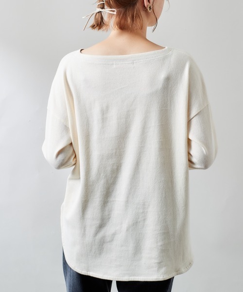 cepo（セポ）の「スリットラウンドロンＴｅｅ（Tシャツ/カットソー・レディース・パープル/グレー/ネイビー/チャコールグレー/オフホワイト・M）」の20枚目の写真