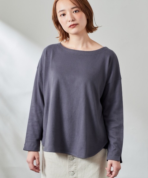 cepo（セポ）の「スリットラウンドロンＴｅｅ（Tシャツ/カットソー・レディース・パープル/グレー/ネイビー/チャコールグレー/オフホワイト・M）」の22枚目の写真