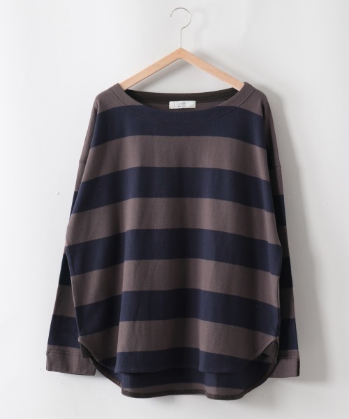 cepo（セポ）の「スリットラウンドロンＴｅｅ（Tシャツ/カットソー・レディース・パープル/グレー/ネイビー/チャコールグレー/オフホワイト・M）」の8枚目の写真