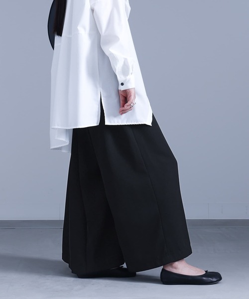 kOhAKU（コハク）の「『カシュクール風アシメプリーツパンツ』（その他パンツ・レディース・ネイビー/ブラック・1/2）」の11枚目の写真