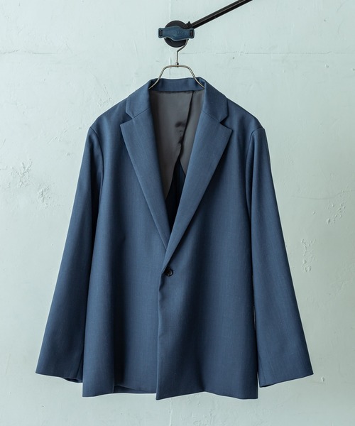 Lui's(ルイス)の「【4×4 セットアップシリーズ 21S/S】 1Bオーバージャケット(テーラードジャケット)」|ブルー