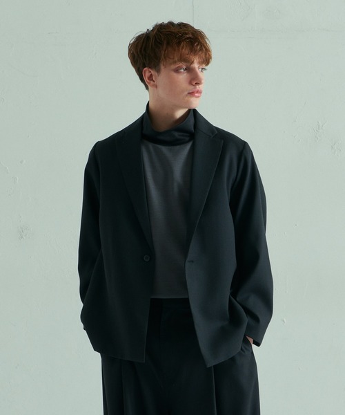 Lui's(ルイス)の「【4×4 セットアップシリーズ 21S/S】 1Bオーバージャケット(テーラードジャケット)」|ブラック