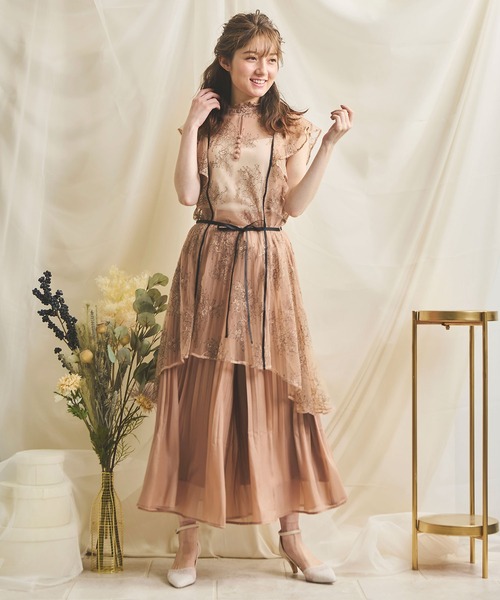 NOELA（ノエラ）の「インナーセットレースチュニック（シャツ/ブラウス・レディース・オフホワイト/オレンジ・FREE）」の5枚目の写真