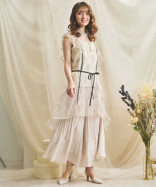 NOELA（ノエラ）の「インナーセットレースチュニック（シャツ/ブラウス・レディース・オフホワイト/オレンジ・FREE）」の10枚目の写真